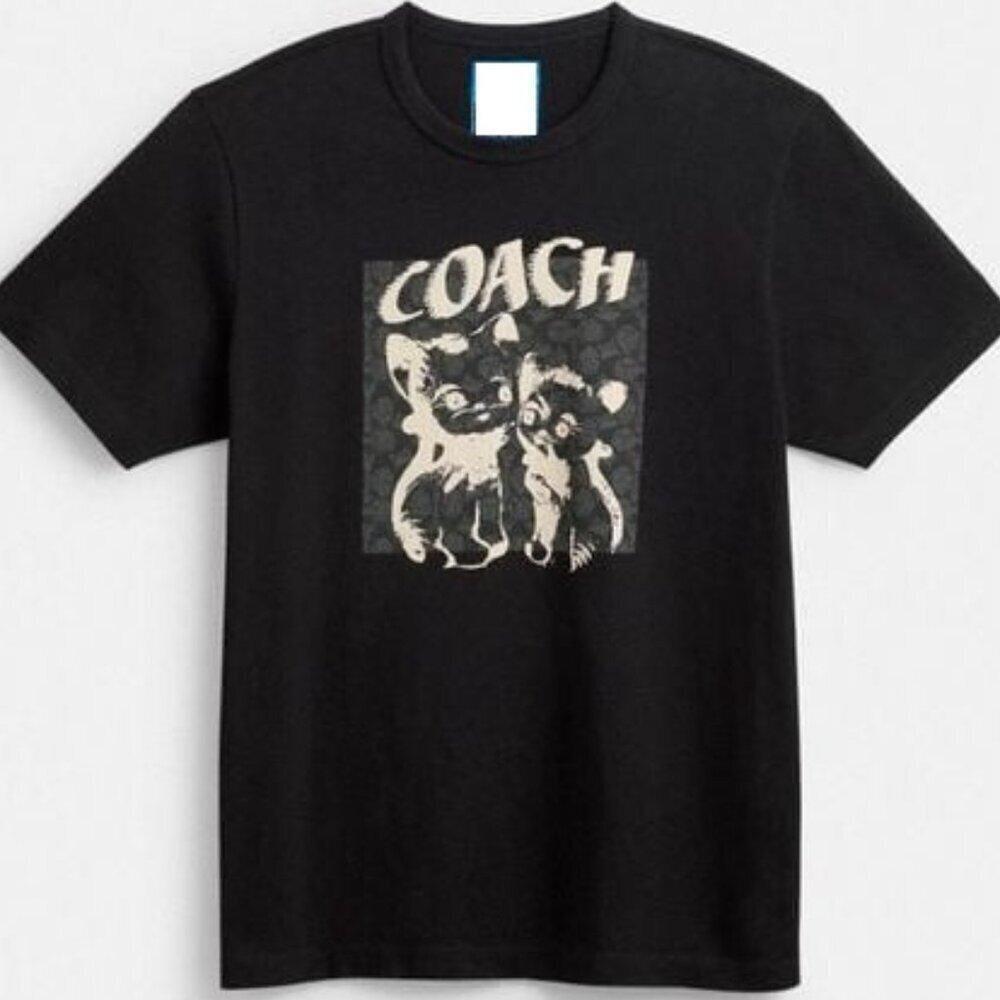 Coach Lil Nas X Drop Signature Cats Music Fan Graphic Tee T-Shirt